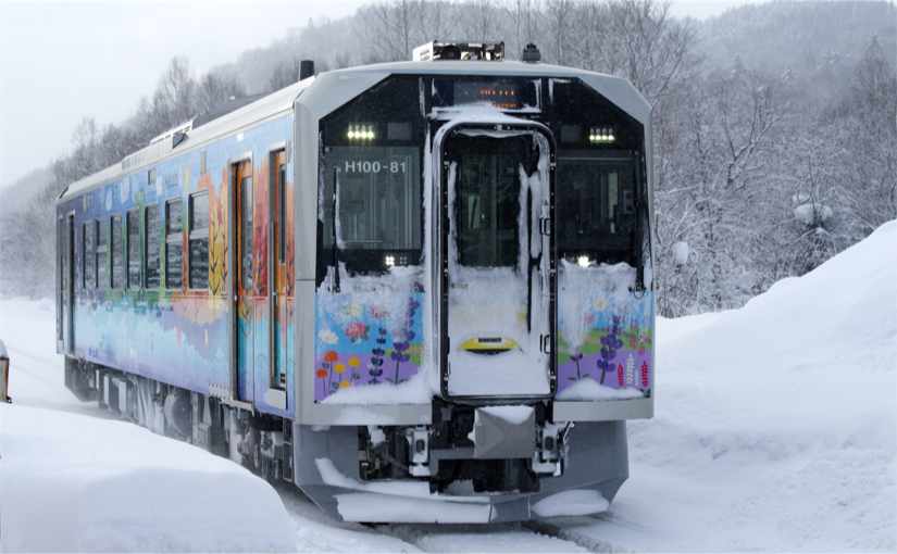 H100形富良野線ラッピング車両