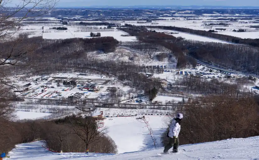 新得スキー場俯瞰